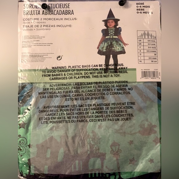 Infants Hocus Pocus Dress 0-6 months - Picture 2 of 2